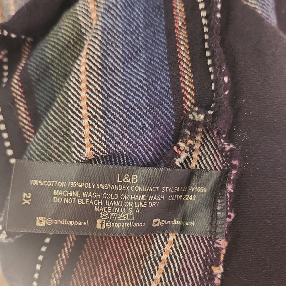 L&B Black Multicolor Striped Vest - Picture 5 of 5